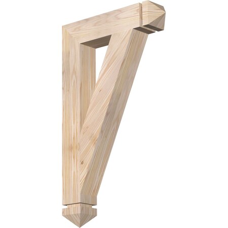 Ekena Millwork Traditional Arts & Crafts Smooth Bracket, Douglas Fir, 3 1/2"W x 18"D x 30"H BKT04X18X30TRA03SDF